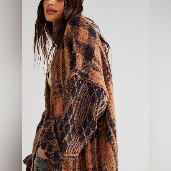 NEW Free People Sepia Cardigan Sweater - Picture 1 of 15